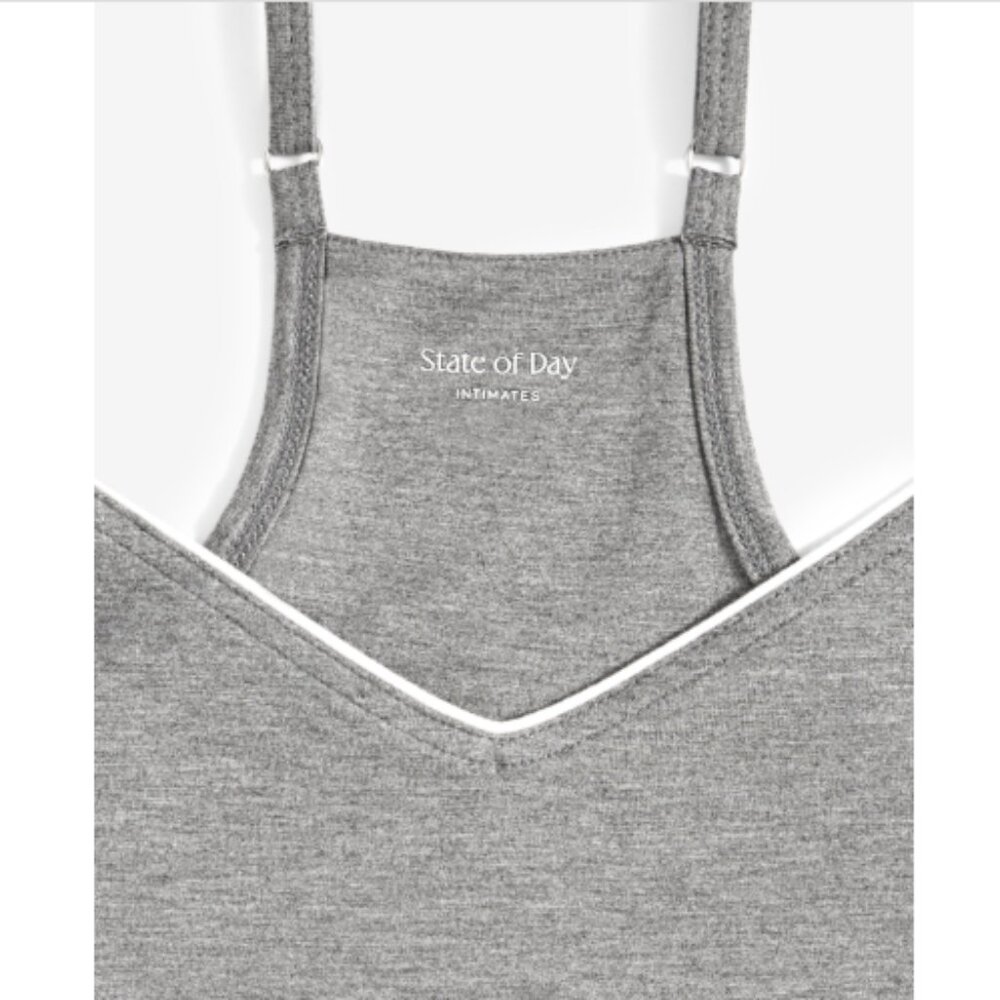 State of Day Women's Racerback Tank Pajama Set Xs-3X, Pewter Heather, NWT - Picture 3 of 3